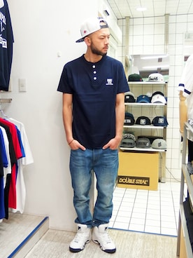 「アイテム（ブレスレット）」を使った、MA$SAさん（メンズ・173cm）の春コーディネート