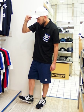 「アイテム（ポロシャツ）」を使った、MA$SAさん（メンズ・173cm）の春コーディネート