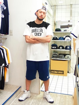 「アイテム（ブレスレット）」を使った、MA$SAさん（メンズ・173cm）の夏コーディネート