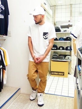 「アイテム（ブレスレット）」を使った、MA$SAさん（メンズ・173cm）の夏コーディネート