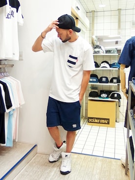 「アイテム（ブレスレット）」を使った、MA$SAさん（メンズ・173cm）の夏コーディネート