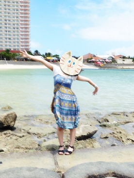 「激安コーデ」｜「アイテム（ワンピース/ドレス）」を使った、na-chiさん（レディース・162cm）の夏コーディネート