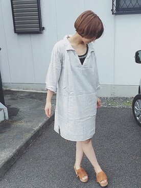 「激安コーデ」｜「アイテム（ワンピース/ドレス）」を使った、na-chiさん（レディース・162cm）の夏コーディネート