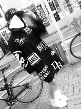 「原宿」｜「アイテム（シャツワンピース）」を使った、ゆりゆりさん（レディース・155cm）の秋コーディネート