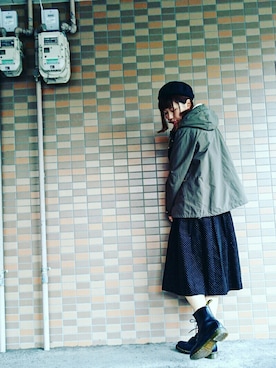 「コーディネート」｜「アイテム（マウンテンパーカー）」を使った、LIFEGOESON.さん（レディース・173cm）の秋コーディネート