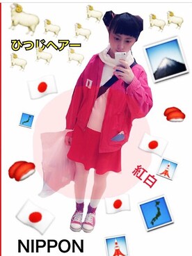 「WEAR」｜「アイテム（ブルゾン）」を使った、ののかさん（レディース・161cm）の冬コーディネート