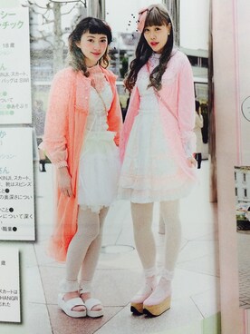 「ファンシー」｜「アイテム（その他アウター）」を使った、ののかさん（レディース・161cm）の秋コーディネート