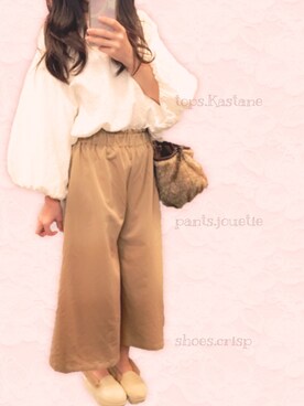 「Crisp」｜mashさん（レディース・155cm）の秋コーディネート