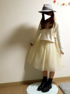 「スナイデル」｜「アイテム（その他アウター）」を使った、mamoさん（レディース・155cm）の冬コーディネート