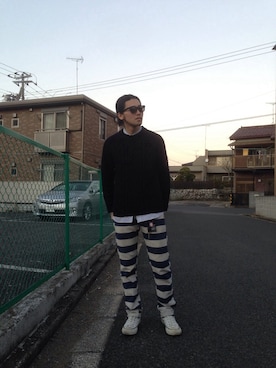 「.......RESEARCH（リサーチ）のアイテム」を使った、はやしはやしはやしはやしはやしはやしはやさん（メンズ・177cm）の冬コーディネート