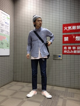 「Addict CONVERSE（アディクト　コンバース）のアイテム」を使った、はやしはやしはやしはやしはやしはやしはやさん（メンズ・177cm）の春コーディネート