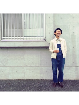 「パラブーツ」｜「アイテム（ハンチング/ベレー帽）」を使った、Inakaloverさん（メンズ・175cm）の春コーディネート