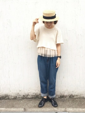 「override 」｜「アイテム（その他）」を使った、muro☺︎さん（レディース・150cm）の夏コーディネート