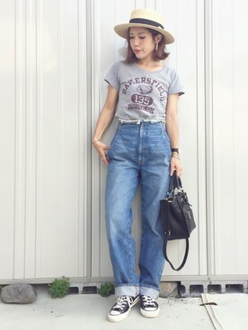 「RNA（アールエヌエー）のアイテム」を使った、𝕂𝔼𝕀𝕂𝕆さん（レディース・159cm）の夏コーディネート