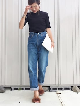 「RNA（アールエヌエー）のアイテム」を使った、𝕂𝔼𝕀𝕂𝕆さん（レディース・159cm）の秋コーディネート