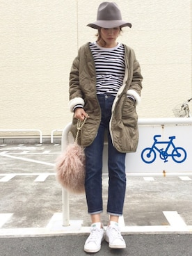 「くすみピンク」｜「アイテム（福袋/福箱）」を使った、𝕂𝔼𝕀𝕂𝕆さん（レディース・159cm）の冬コーディネート