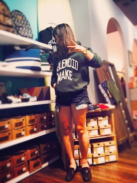 「PUPE（プーペ）のアイテム」を使った、SHOECLOSETお台場店さん（レディース・152cm）の秋コーディネート