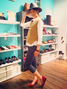 「PUPE（プーペ）のアイテム」を使った、SHOECLOSETお台場店さん（レディース・175cm）の秋コーディネート