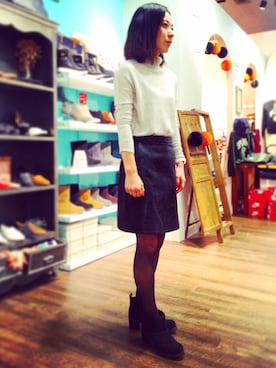 「PUPE（プーペ）のアイテム」を使った、SHOECLOSETお台場店さん（レディース・154cm）の秋コーディネート