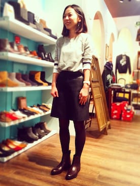 「PUPE（プーペ）のアイテム」を使った、SHOECLOSETお台場店さん（レディース・154cm）の秋コーディネート