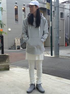 「FILLING PIECES（フィリングピース）のアイテム」を使った、大谷和宏さん（メンズ・175cm）の秋コーディネート