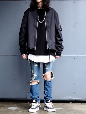 大谷和宏さん(メンズ・175cm)の春コーディネート