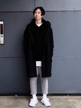 「ADYN（エーディーワイエヌ）のアイテム（トップス）」を使った、大谷和宏さん（メンズ・175cm）の秋コーディネート