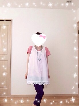 「FINAL DECISION（ファイナルディシジョン）のアイテム（チュニック）」を使った、ki-chanさん（レディース・151cm）の春コーディネート