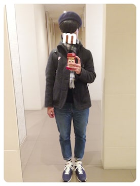 「orslow」｜「アイテム（ピーコート）」を使った、mei☃さん（レディース・166cm）の冬コーディネート