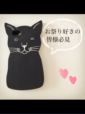 「猫」｜「アイテム（PC・スマホグッズ/家電）」を使った、♡あーりん♡さん（レディース・154cm）の夏コーディネート