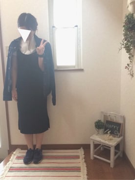 「ラブ＆ピース2016」｜「アイテム（デニムジャケット）」を使った、♡あーりん♡さん（レディース・154cm）の秋コーディネート