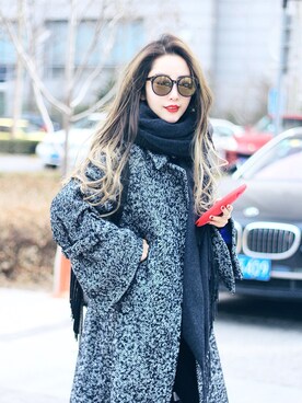 「STYLE」｜「アイテム（カバーオール）」を使った、Duier對兒さん（レディース・165cm）の冬コーディネート