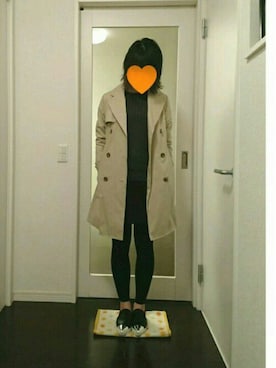 「GU（ジーユー）のアイテム（シューズ、ブラック系）」を使った、まいmamaさん（レディース・162cm）の秋コーディネート
