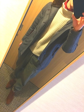 「Paul Smith（ポールスミス）のアイテム（ダウンジャケット/コート）」を使った、秋乃楓さん（メンズ・180cm）の秋コーディネート