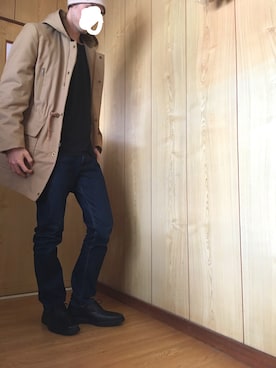 「簡単コーデ」｜「アイテム（その他アウター）」を使った、秋乃楓さん（メンズ・180cm）の冬コーディネート