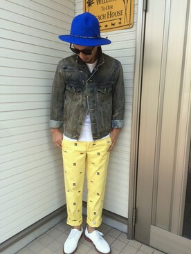 「RUGBYのアイテム」を使った、YS2さん（メンズ・171cm）の秋コーディネート