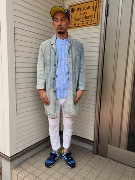 「Rodeo Crowns（ロデオクラウンズ）のアイテム（帽子）」を使った、YS2さん（メンズ・172cm）の春コーディネート