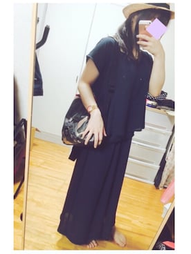 「SEVENDAYS=SUNDAY（セブンデイズサンデイ）のアイテム（つなぎ/オールインワン）」を使った、natsuさん（レディース・146cm）の夏コーディネート