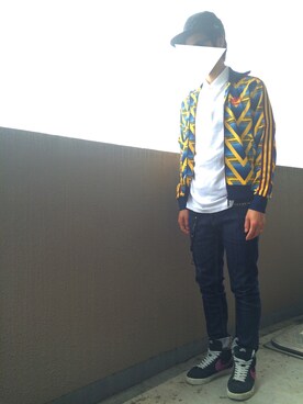 「Blank NYC（-）のアイテム」を使った、タカタさん（メンズ・170cm）の夏コーディネート