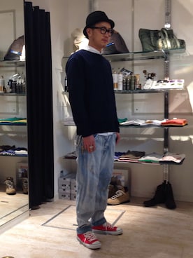 「Anachronorm（アナクロノーム）のアイテム」を使った、tinyworldさん（メンズ・180cm）の春コーディネート