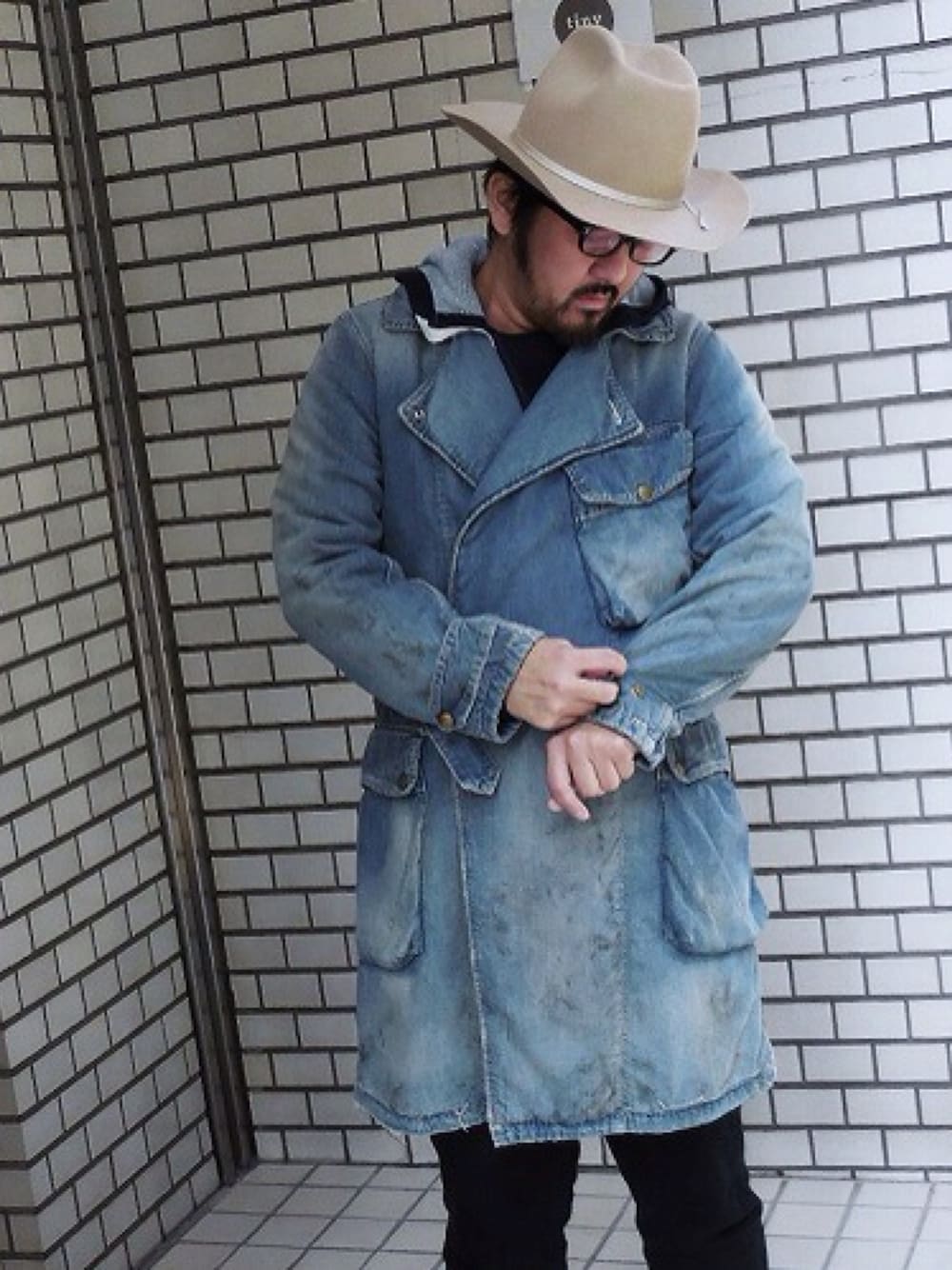 希少 anachronorm アナクロノーム ウール ステンカラー コート ANACHRONORM/アナクロノーム DAMAGED TWILL COWBOY COAT ANA340 | MAMBO