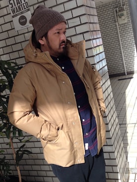 「nonnative（ノンネイティブ）のアイテム（ダウンジャケット/コート）」を使った、tinyworldさん（メンズ・173cm）の冬コーディネート