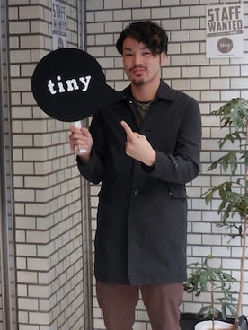 「DELUXE（デラックス）のアイテム」を使った、tinyworldさん（メンズ・182cm）の冬コーディネート