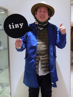 「DELUXE（デラックス）のアイテム」を使った、tinyworldさん（メンズ・175cm）の冬コーディネート