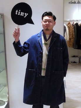 「Anachronorm（アナクロノーム）のアイテム（その他アウター）」を使った、tinyworldさん（メンズ・175cm）の冬コーディネート