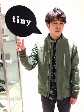 「nonnative（ノンネイティブ）のアイテム（ミリタリージャケット）」を使った、tinyworldさん（メンズ・172cm）の冬コーディネート