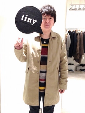 「DELUXE（デラックス）のアイテム」を使った、tinyworldさん（メンズ・172cm）の冬コーディネート