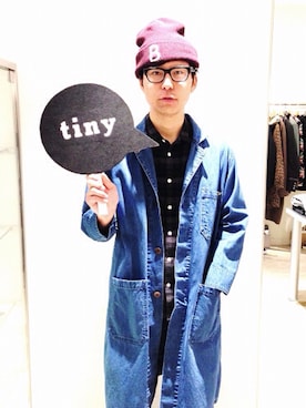 「インディゴデニム」｜tinyworldさん（メンズ・174cm）の冬コーディネート