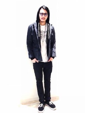 「ROTTWEILER（ロットワイラー）のアイテム」を使った、tinyworldさん（メンズ・183cm）の春コーディネート