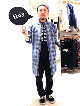 「nonnative（ノンネイティブ）のアイテム（その他アウター）」を使った、tinyworldさん（メンズ・171cm）の春コーディネート